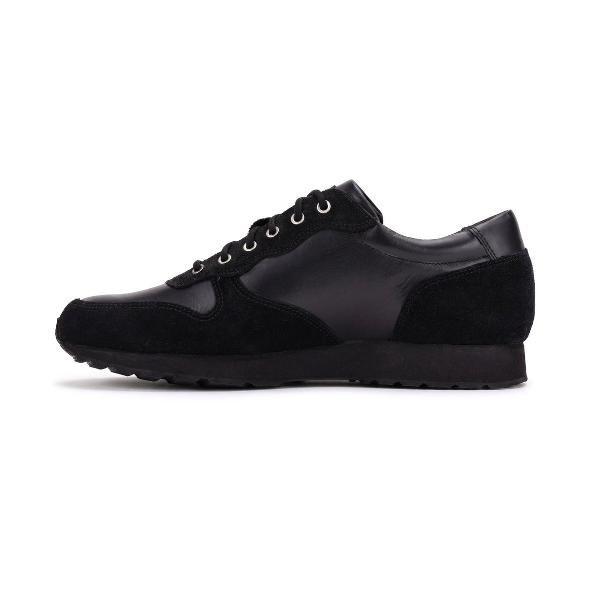 QUIVE London Belgravia Leather Trainers in black – product view 1