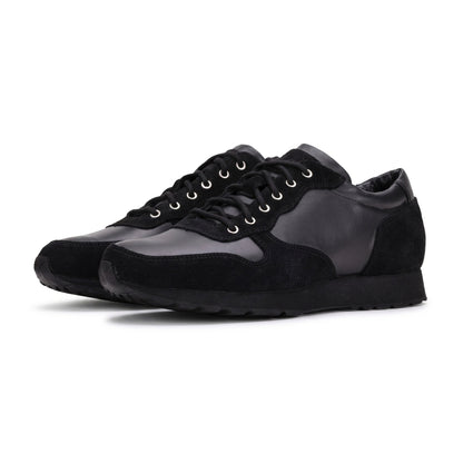 QUIVE London Belgravia Leather Trainers in black – product view 2