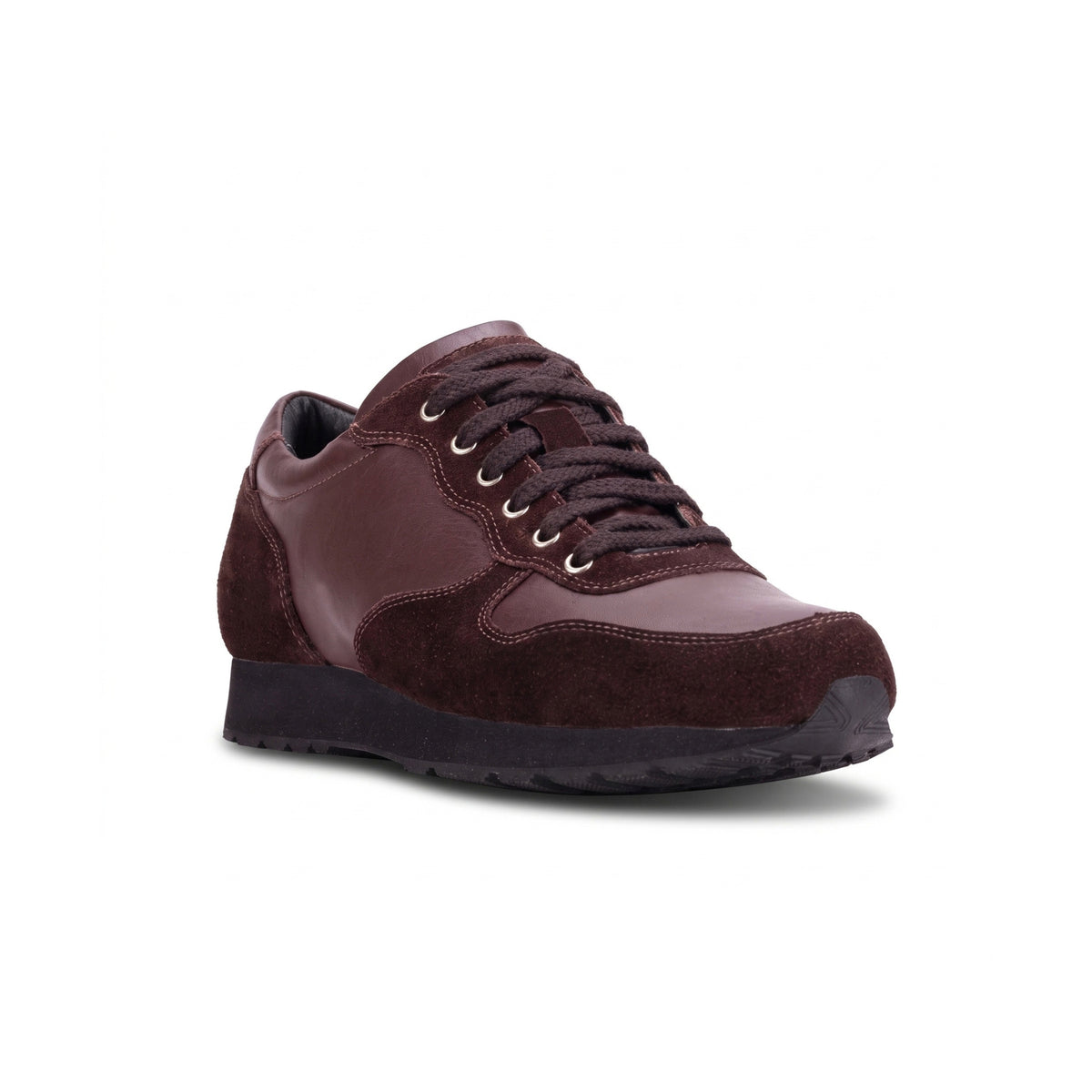 QUIVE London Belgravia Leather Trainers in brown – product view 4