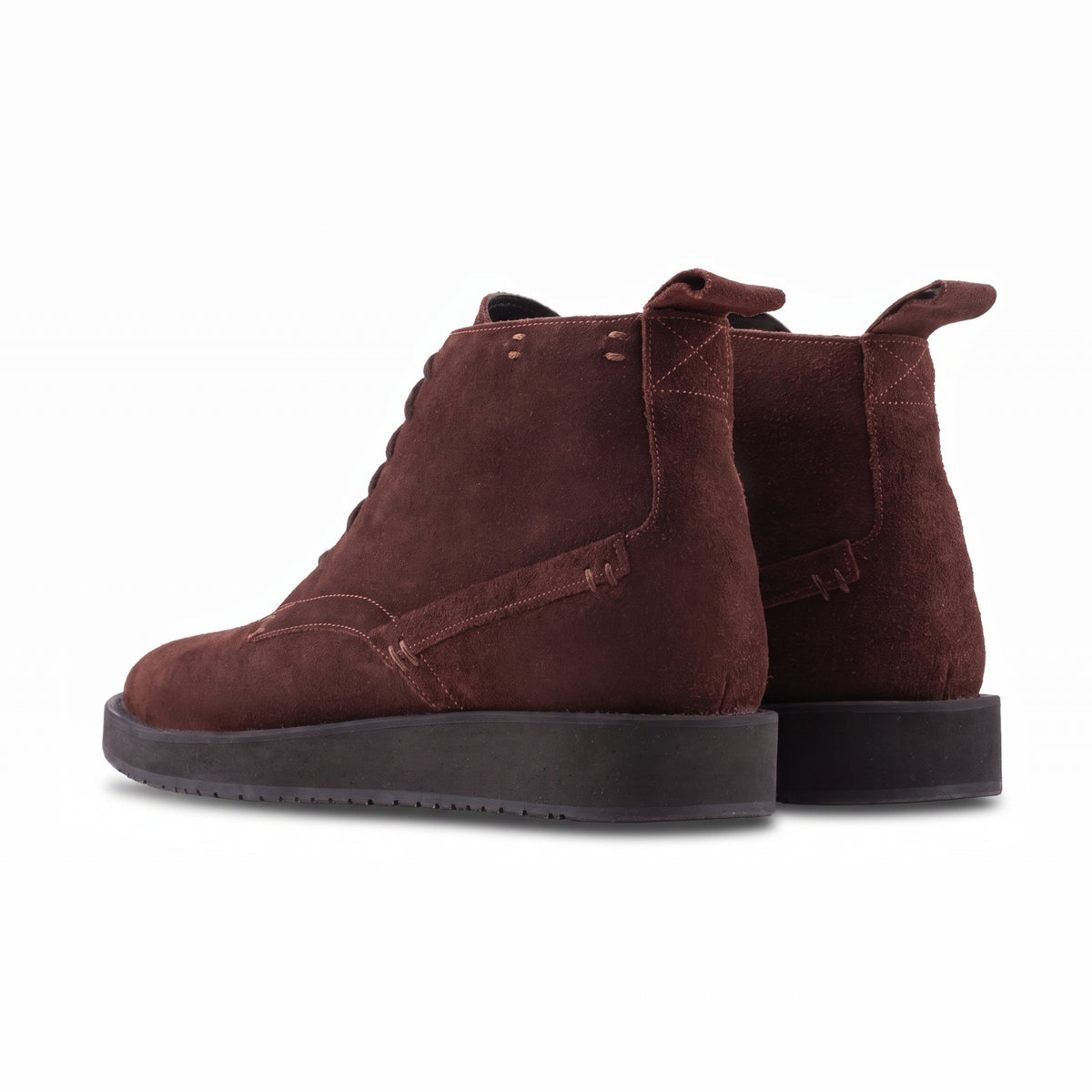 QUIVE London Chester brown suede chukka boots