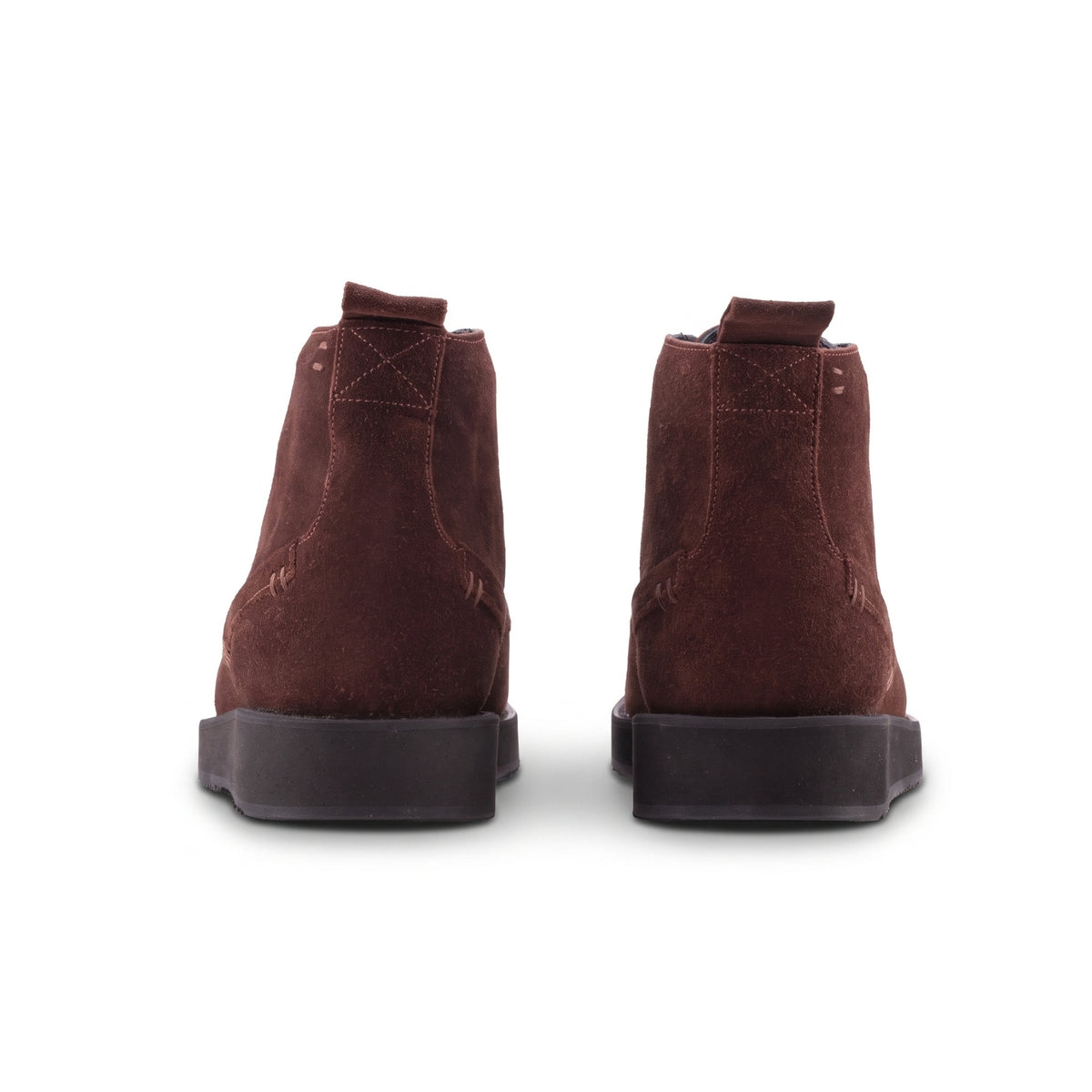 QUIVE London Chester brown suede chukka boots
