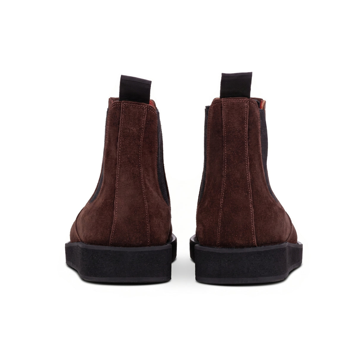 QUIVE London Mayfair brown suede Chelsea boots