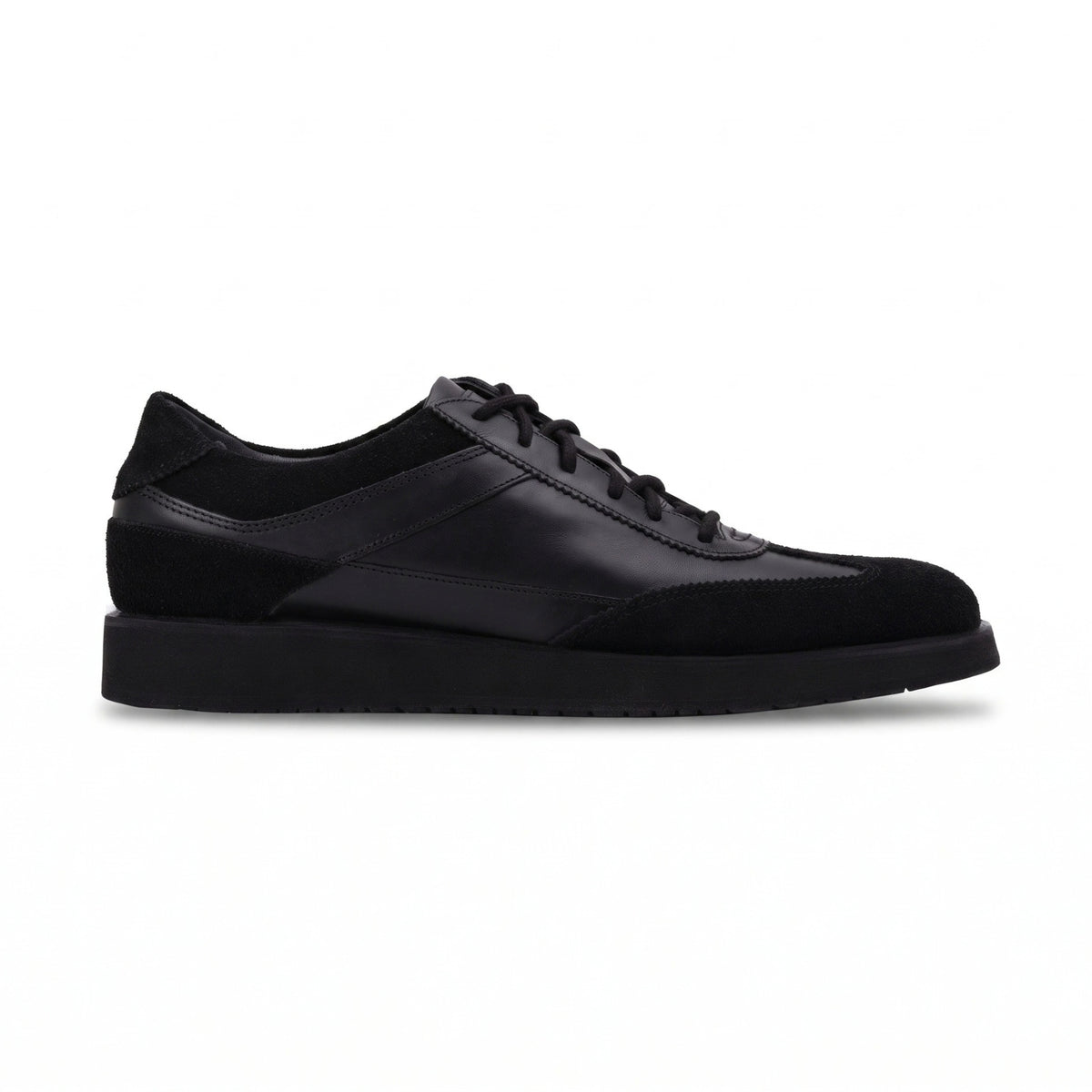 QUIVE London Richmond Leather Trainers in black – product view 3