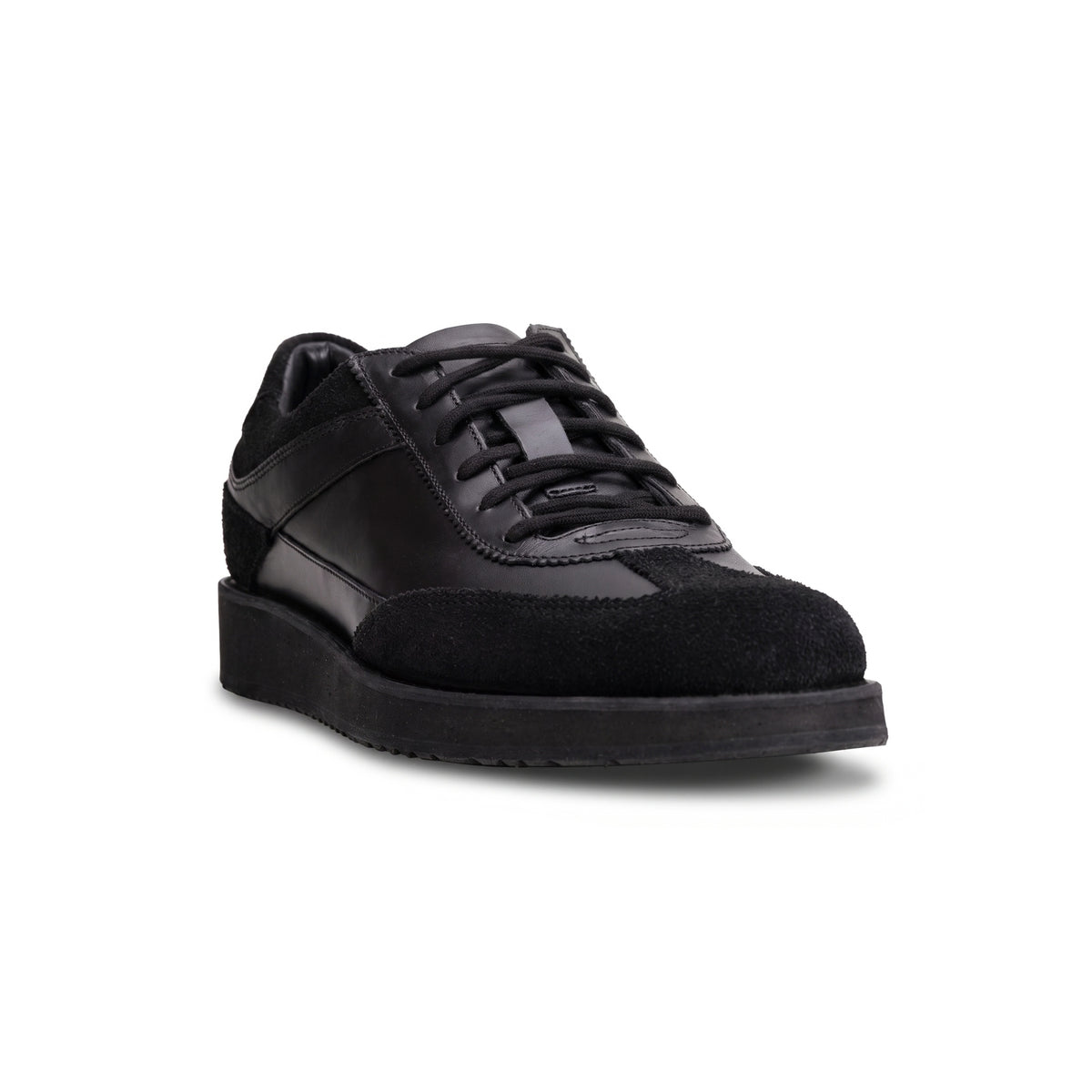 QUIVE London Richmond Leather Trainers in black – product view 4