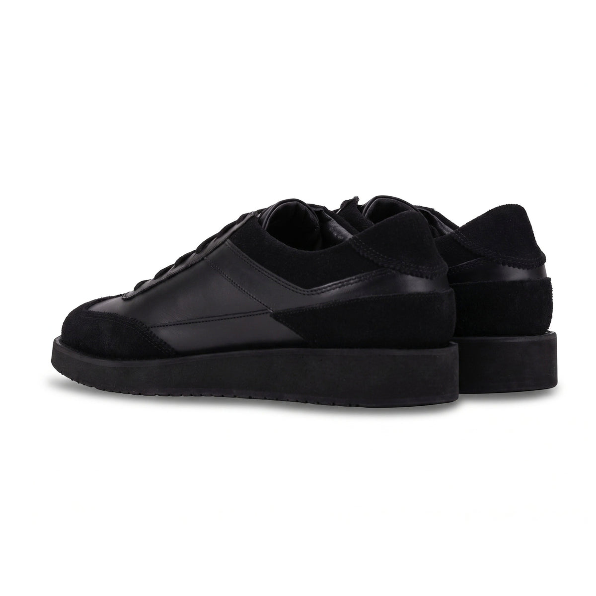 QUIVE London Richmond Leather Trainers in black – product view 6