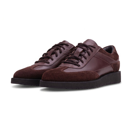QUIVE London Richmond Leather Trainers in brown – product view 2
