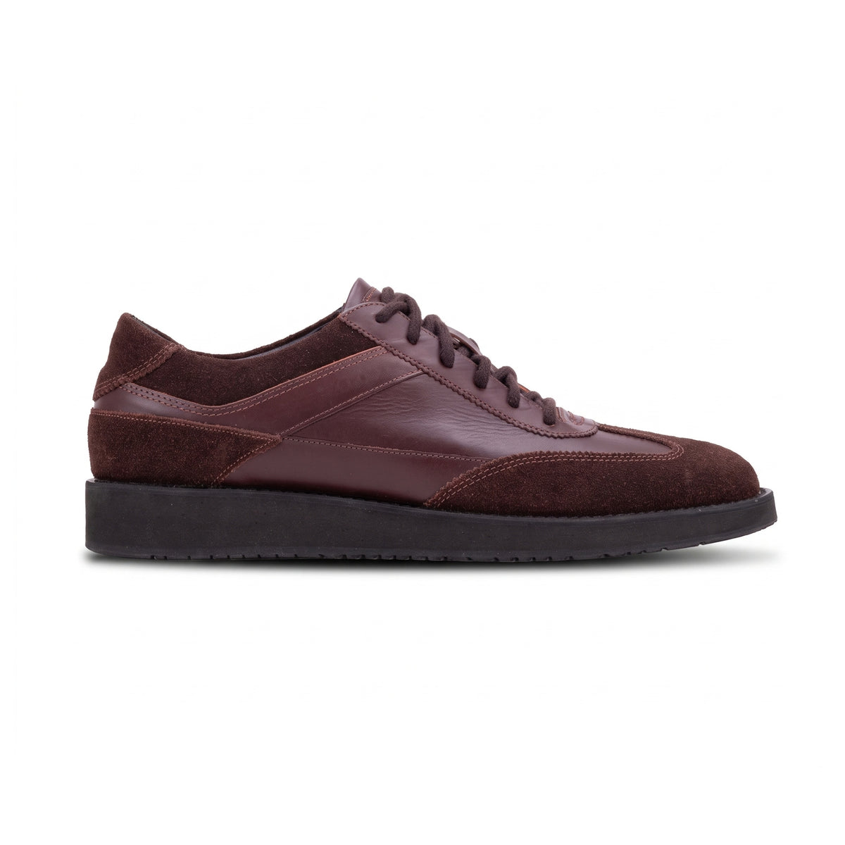 QUIVE London Richmond Leather Trainers in brown – product view 3