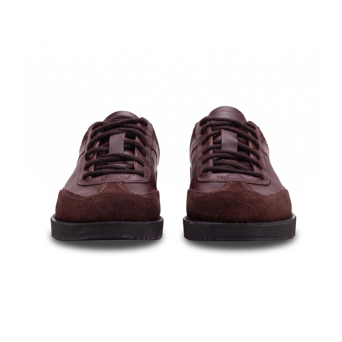 QUIVE London Richmond Leather Trainers in brown – product view 4
