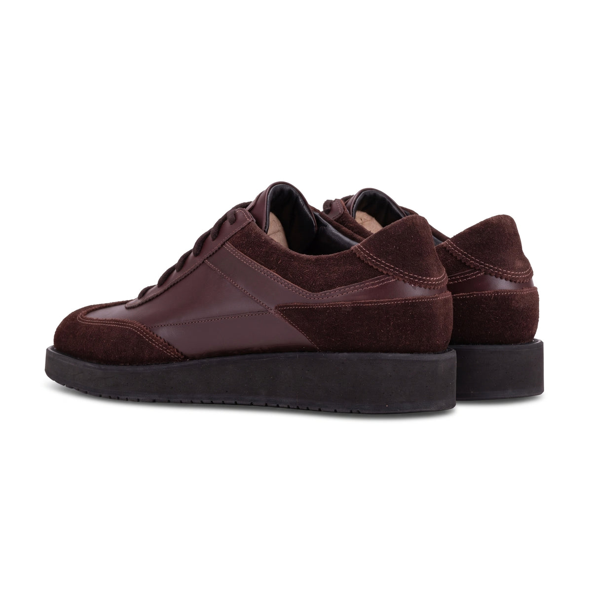 QUIVE London Richmond Leather Trainers in brown – product view 5