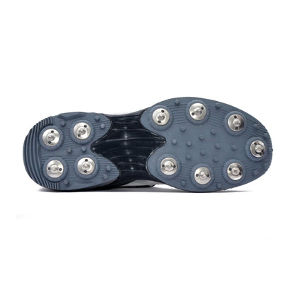 QUIVE SEGA Bold Cricket Shoes – Metal Spikes in white grey – product view 5