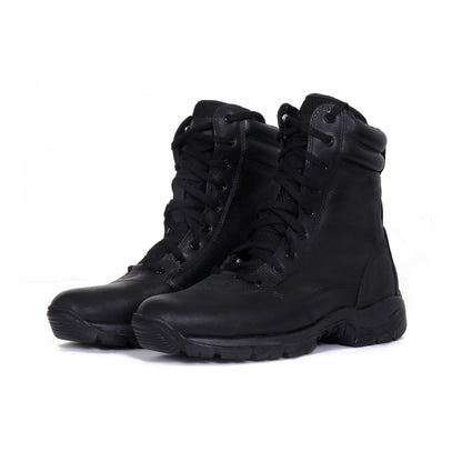 QUIVE SEGA Combat 3.0 Mid-Calf Leather Boots in black – product view 2