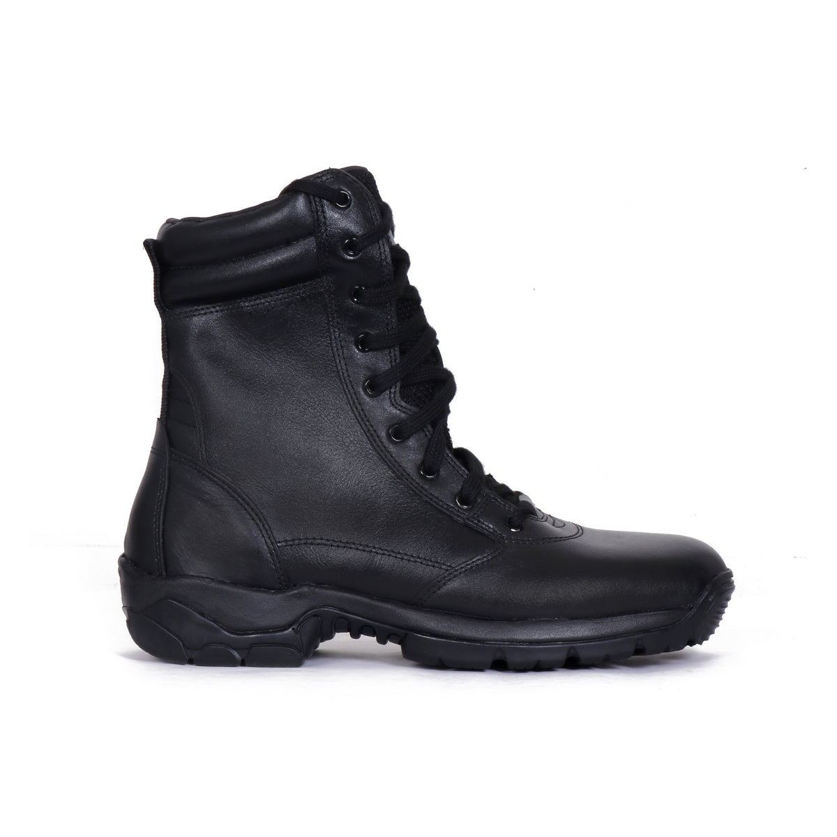 QUIVE SEGA Combat 3.0 Mid-Calf Leather Boots in black – product view 3