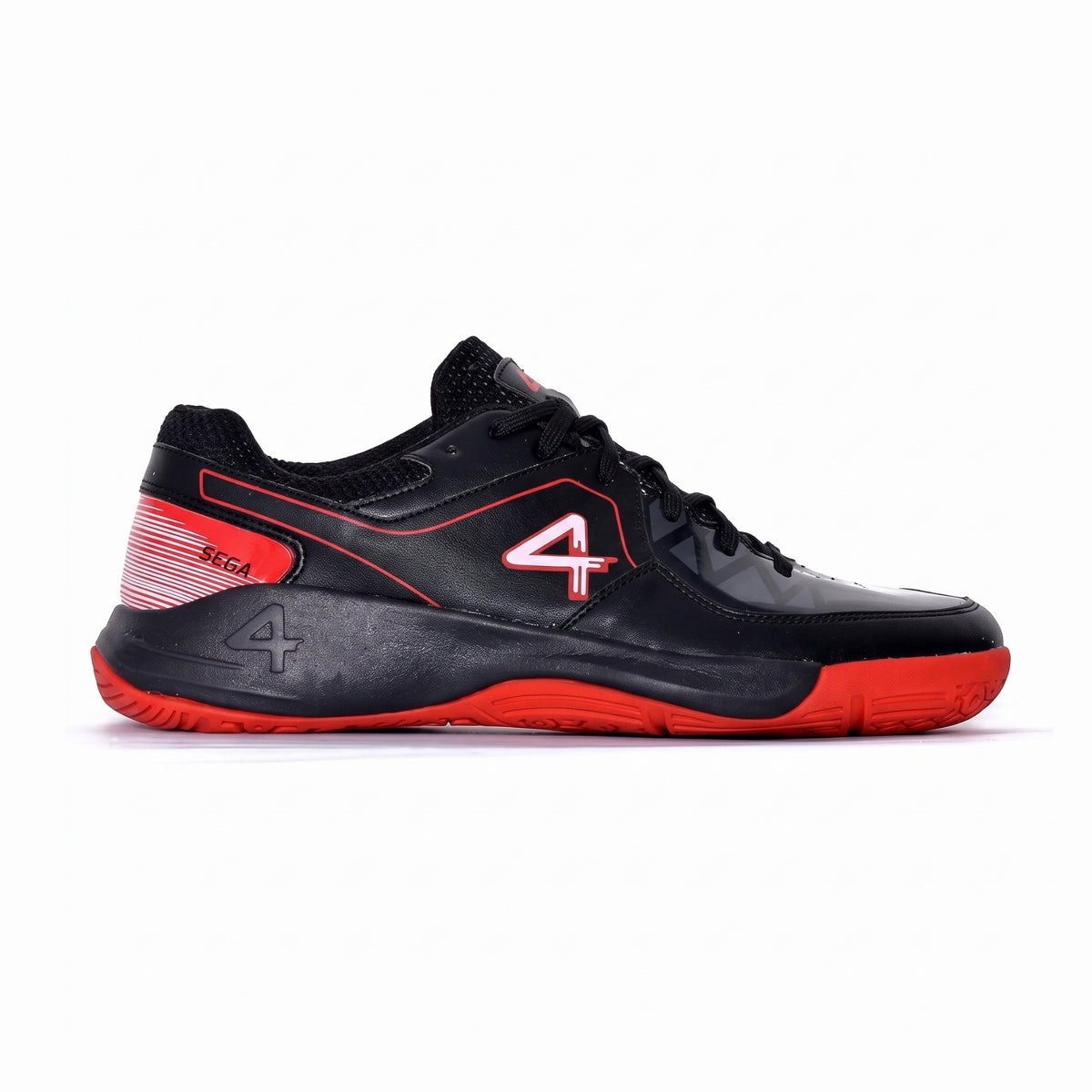QUIVE SEGA Hyper Badminton, Squash & Volleyball Court Shoes in black – product view 3