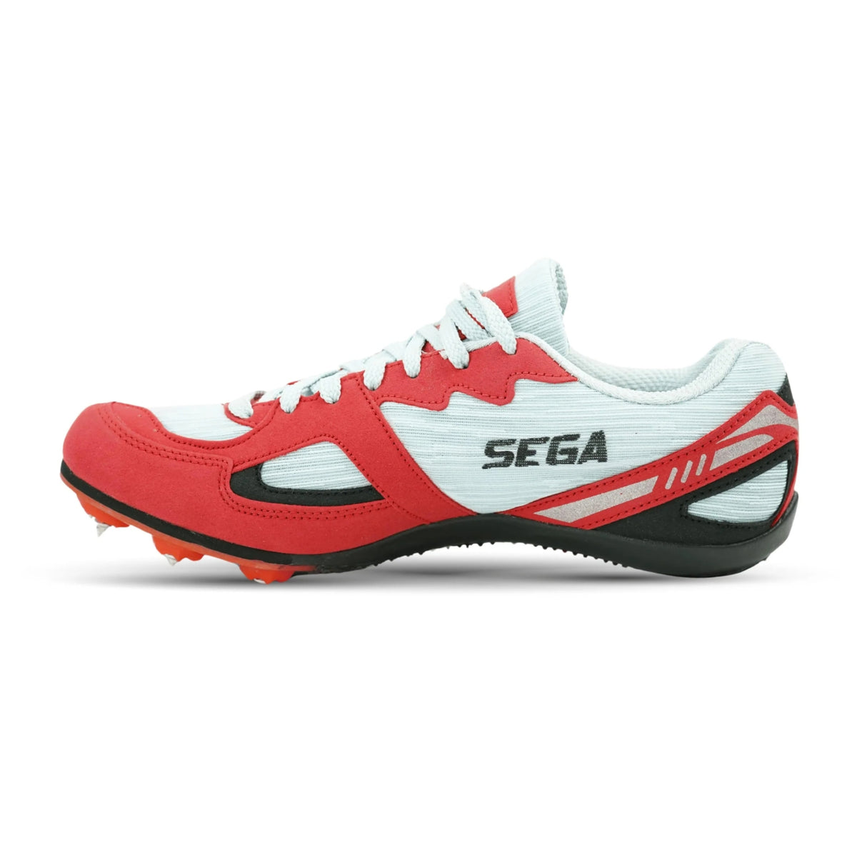 SEGA Endurance red and silver track and field running spikes