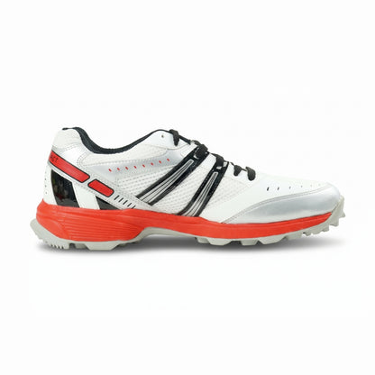 SEGA Glide Cricket Training Shoes in white red – product view 3