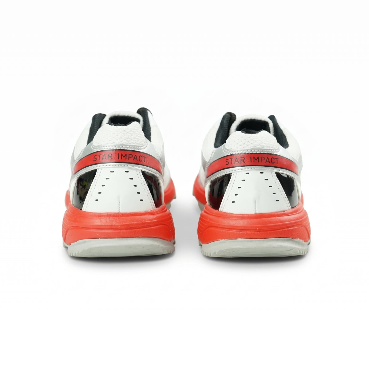 SEGA Glide Cricket Training Shoes in white red – product view 5