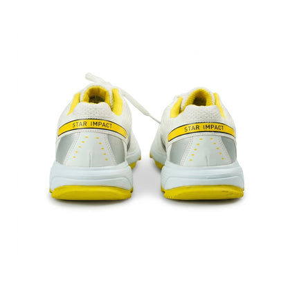 SEGA Glide Cricket Training Shoes in white yellow – product view 5