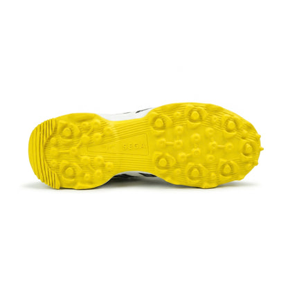 SEGA Glide Cricket Training Shoes in white yellow – product view 6