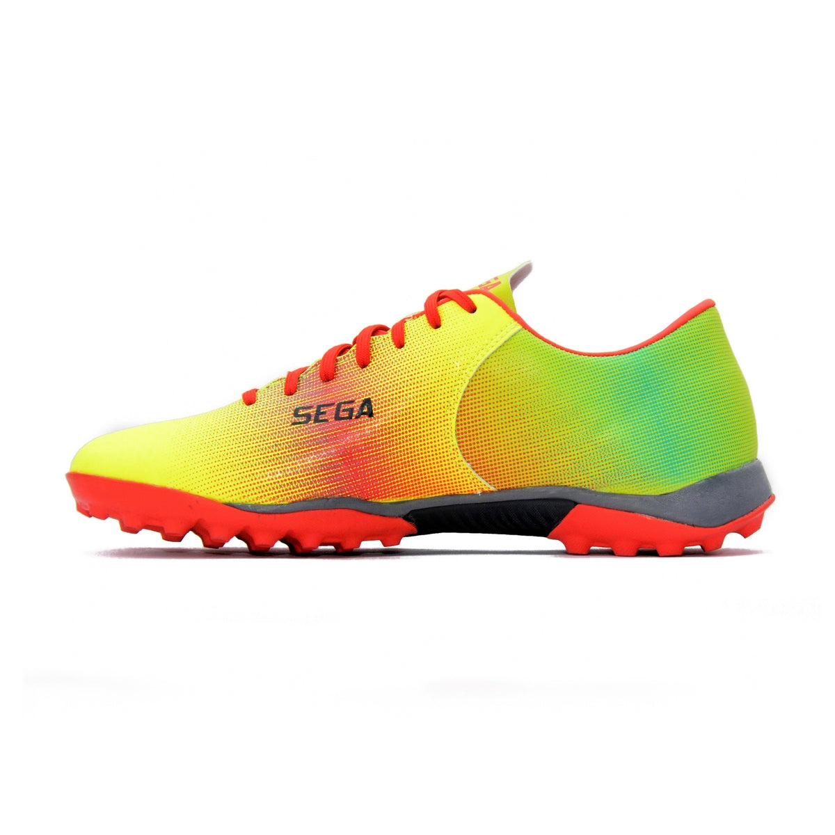 SEGA Legend Football Boots in red yellow sunset – product view 1