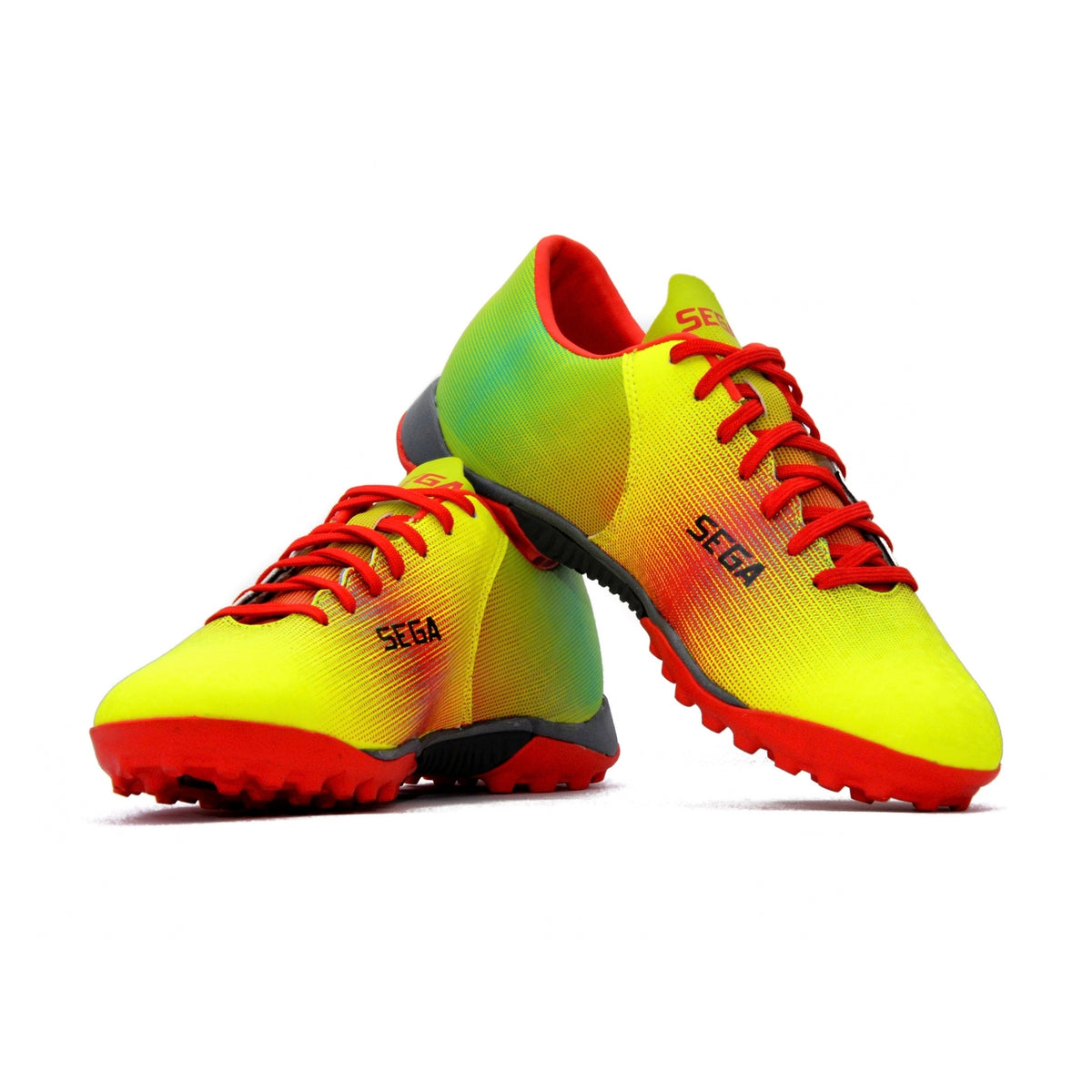 SEGA Legend Football Boots in red yellow sunset – product view 2