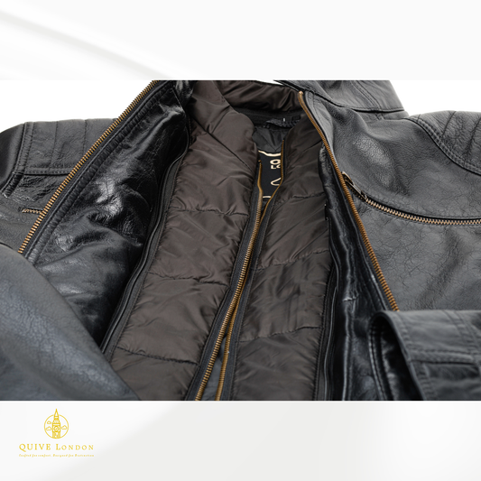 Trapper Full Grain Sheepskin Leather Winter Jacket for Men