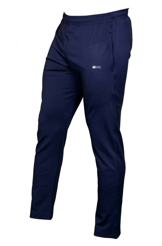 tracksuit bottoms, joggers, men's clothing, fashion, sale, SEGA, blue, clothes for men, summer 2020 collection, cheap tracksuit, bottoms, lower, joggers, cotton, fabric, sports, image is front facing left of blue tracksuit bottoms,