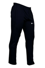 tracksuit bottoms, joggers, men's clothing, fashion, sale, SEGA, black, clothes for men, summer 2020 collection, cheap tracksuit, bottoms, lower, joggers, cotton, fabric, sports, image is front facing right of black tracksuit bottoms,