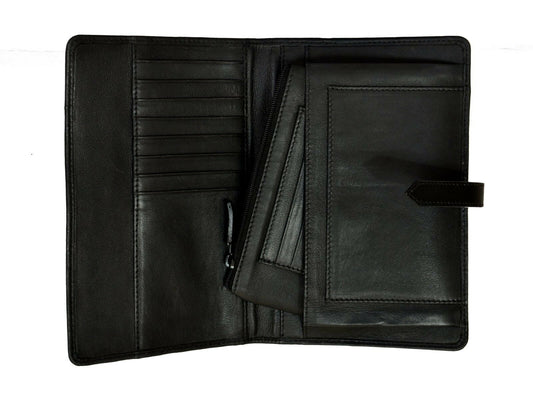 handmade, leather, hand-made, fine stitching, black, ladies, clutch bags, women's accessories, bags for women, authentic leather, genuine leather, 100% leather, vegan, Italian leather, leather clutch bags, black, for cards, for cash, for coins, button strap, sega branding, stylish, fashion, fashionable, premium, high quality, customisable, ladies clutch bags, handbags, leather handbags, handbags for women, clutchbags, clutch bags for women, clutch bags for mom, clutch bags for sister, leather accessories, c