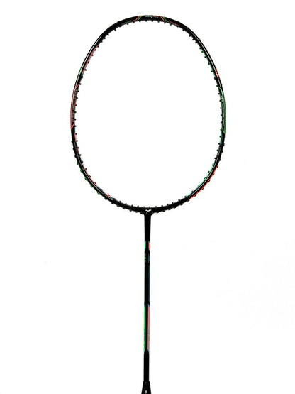 SEGA Duora 70 heavy badminton racket with carry cover, close-up detail