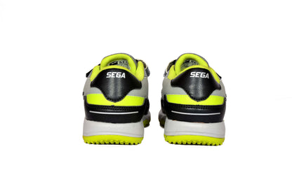 SEGA Active boys' trainers in grey and green, rear view