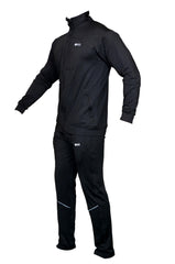 Black, tracksuits, for men, men's tracksuits, tracksuit jackets, tracksuit bottoms, polyester, British, Men's clothing, clothing for men, tracksuit jacket, adult clothing, sports, fashion, football jacket, mens fashion, fashion for men, Full Image of tracksuit facing left