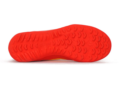 SEGA QUIVE Kids' Spectra football trainers, red indoor non-marking outsole