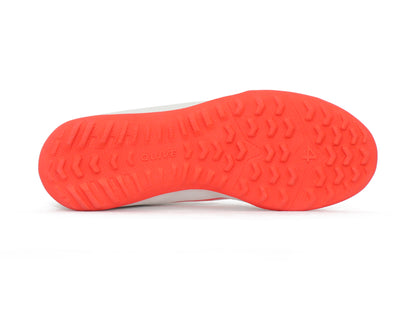 SEGA QUIVE Kids' Spectra football trainers, red indoor non-marking outsole for the white shoe
