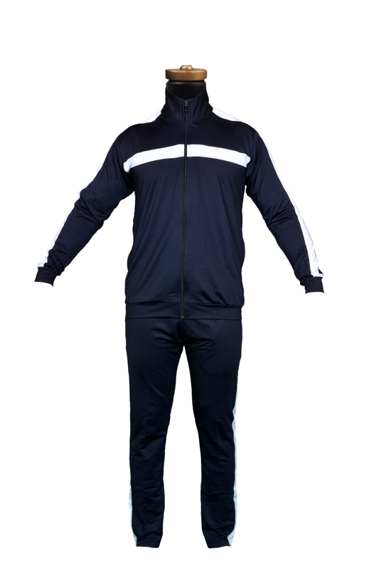 SEGA NAVY & WHITE STRIPED TRACKSUIT