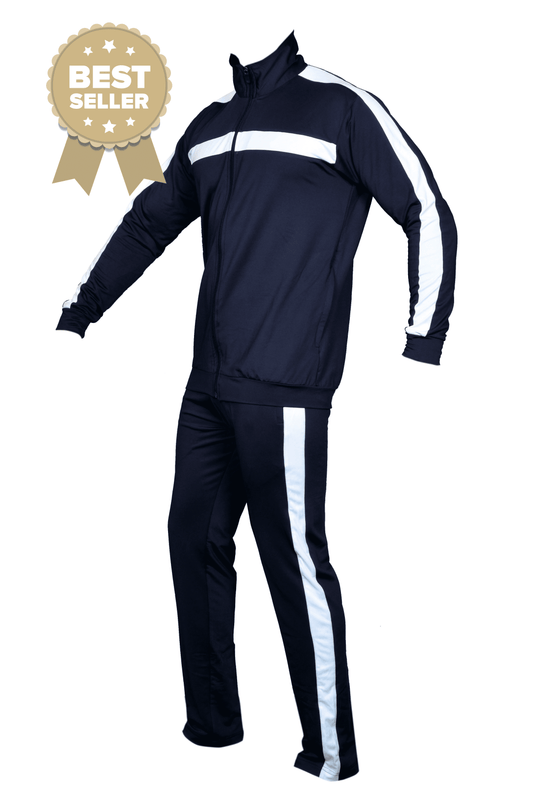 SEGA NAVY & WHITE STRIPED TRACKSUIT